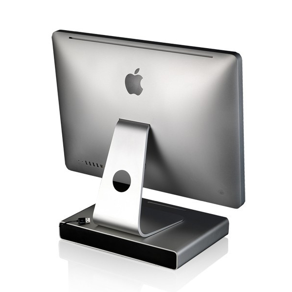 عکس iMac and MonitorStand Just Mobile Drawer DW-500، عکس پایه ی مک و مانیتور جاست موبایل مدل دراور DW-500