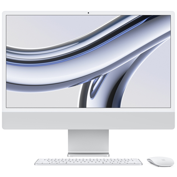 تصاویر آی مک 24 اینچ M3 نقره ای سفارشی هارد 1 ترابایت رم 24 گیگابایت سال 2023، تصاویر iMac 24 inch M3 Silver CTO 10-Core GPU 1TGB-24GB 2023