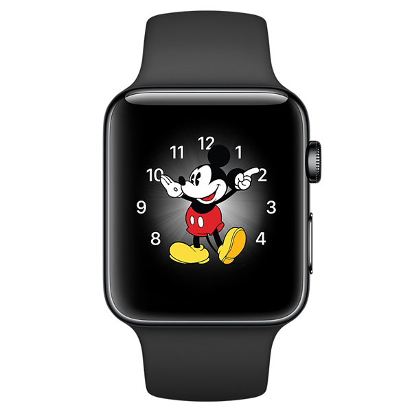 عکس ساعت اپل سری 2 بدنه استیل مشکی و بند اسپرت مشکی 42 میلیمتر، عکس Apple Watch Series 2 Space Black Stainless Steel Case with Black Sport Band