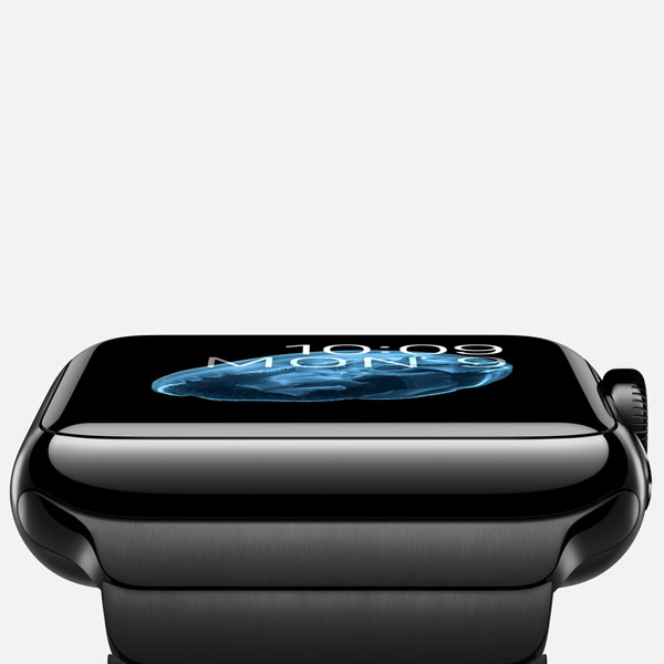 عکس ساعت اپل بدنه استیل مشکی بند دستبندی مشکی 42 میلیمتر، عکس Apple Watch Watch Black Steel Case Black Link Bracelet Band 42mm