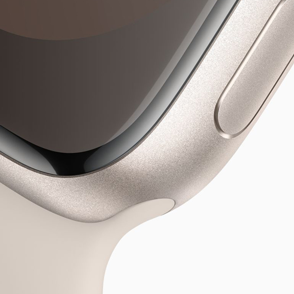 ویدیو ساعت اپل سری 9 بدنه آلومینیومی استارلایت و بند اسپرت استارلایت 45 میلیمتر، ویدیو Apple Watch Series 9 Starlight Aluminum Case with Starlight Sport Band 45mm