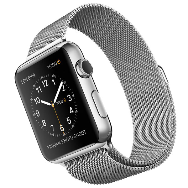 تصاویر ساعت اپل بدنه استیل بند میلان فلزی 42 میلیمتر، تصاویر Apple Watch Watch Stainless Steel Case with Milanese Loop Band 42mm