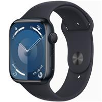 Apple Watch Series 9 Midnight Aluminum Case with Midnight Sport Band 45mm، ساعت اپل سری 9 بدنه آلومینیومی میدنایت و بند اسپرت میدنایت 45 میلیمتر