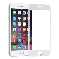iPhone 7 Full Cover Tempered Glass White، محافظ ضد ضربه صفحه نمایش آیفون 7 سفید