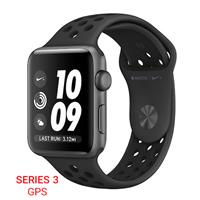 Apple Watch Series 3 Nike+ GPS Space Gray Aluminum Case Anthracite/Black Nike Sport Band 42mm، ساعت اپل سری 3 نایکی پلاس جی پی اس بدنه آلومینیومی خاکستری بند خاکستری مشکی نایکی 42 میلیمتر