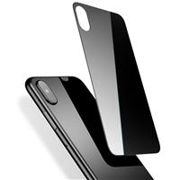 iPhone X Full Back Cover Tempered Glass Black، گلس پشت آیفون ایکس مشکی