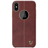 iPhone XS/X Case Nillkin Englon Leather Cover case Brown، قاب چرمی نیلکین مدل Englon مناسب برای آیفون XS و X رنگ قهوه ای