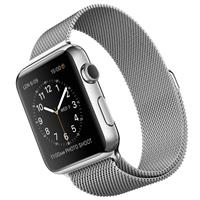 Apple Watch Watch Stainless Steel Case with Milanese Loop Band 42mm، ساعت اپل بدنه استیل بند میلان فلزی 42 میلیمتر